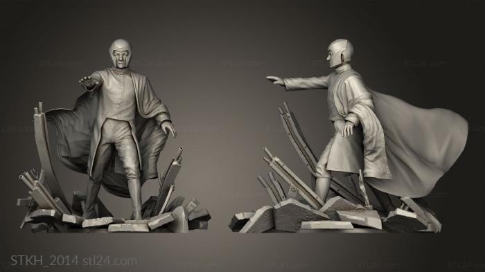 Figurines of people (Ian Mckellen as MAGNETO, STKH_2014) 3D models for cnc