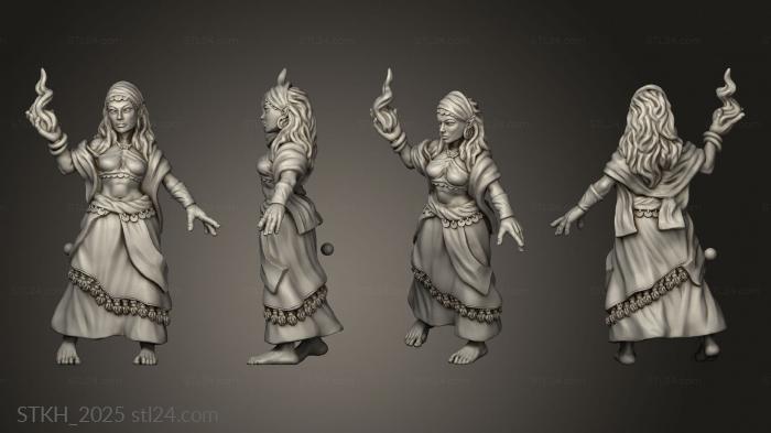 Figurines of people (Into the Woods Crippled Gd Foundry Morgana mage, STKH_2025) 3D models for cnc