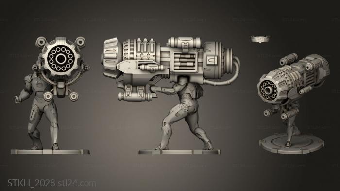 Статуэтки люди (Протонная пушка Iron Man, STKH_2028) 3D модель для ЧПУ станка