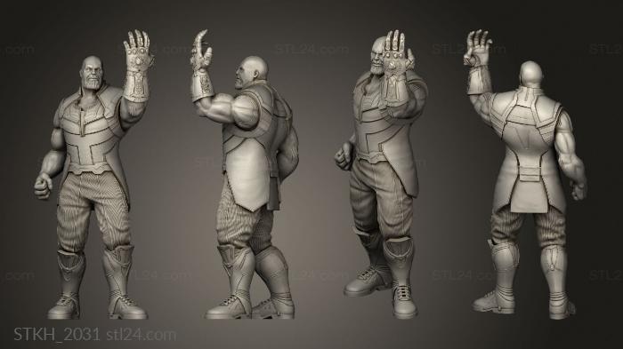 Статуэтки люди (Железный Человек против Таноса Диорама Thanos, STKH_2031) 3D модель для ЧПУ станка