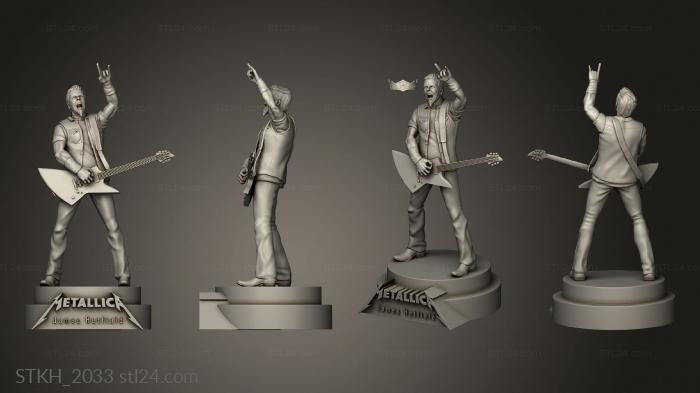 Figurines of people (James Alan Hetfield metallica, STKH_2033) 3D models for cnc