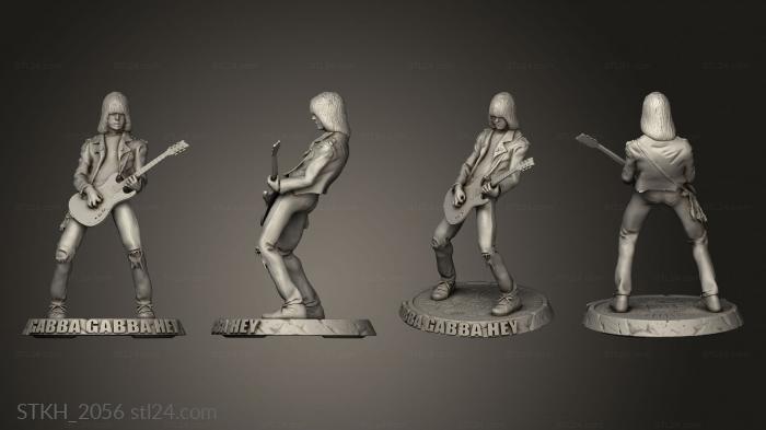 Figurines of people (johnny ramone, STKH_2056) 3D models for cnc