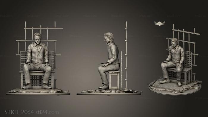 Figurines of people (Joker in Prison, STKH_2064) 3D models for cnc