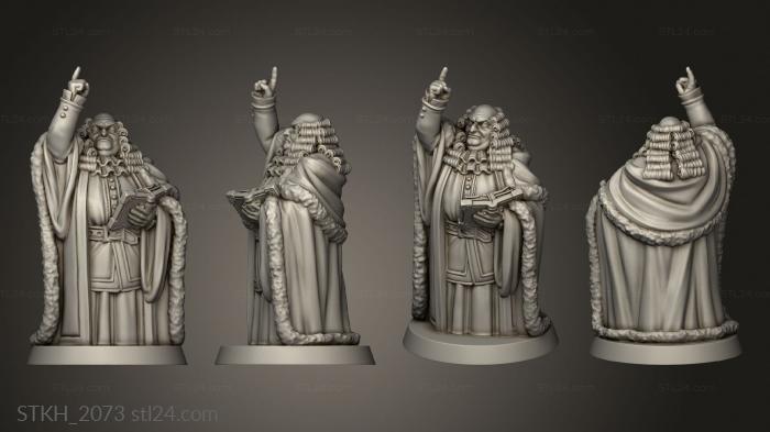 Figurines of people (JUDGE and Cook MAR, STKH_2073) 3D models for cnc