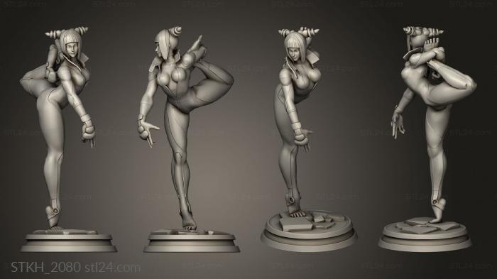 Figurines of people (Juri Han Street Fighter, STKH_2080) 3D models for cnc