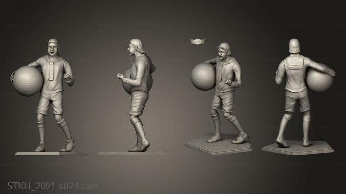 Статуэтки люди (Кико ноги, STKH_2091) 3D модель для ЧПУ станка