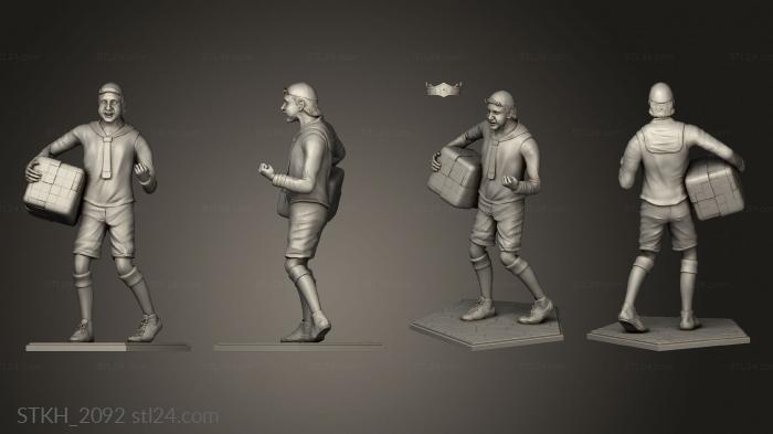 Статуэтки люди (Кико ноги, STKH_2092) 3D модель для ЧПУ станка