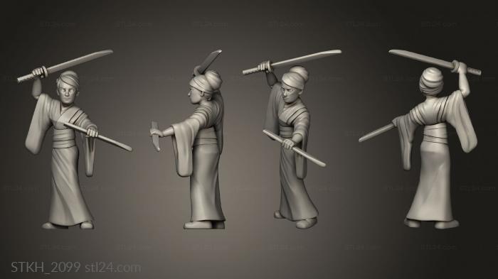 Figurines of people (Kill Bill, STKH_2099) 3D models for cnc