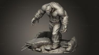 Figurines of people (Killer Croc MEGACON, STKH_2104) 3D models for cnc