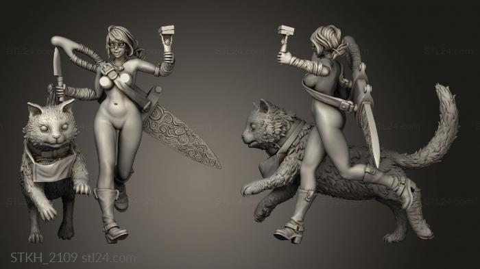 Figurines of people (Kingdom Death Monster NSFW Anna and Milk Shake, STKH_2109) 3D models for cnc
