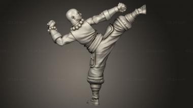 Figurines of people (lotus warrior monks monk, STKH_2111) 3D models for cnc