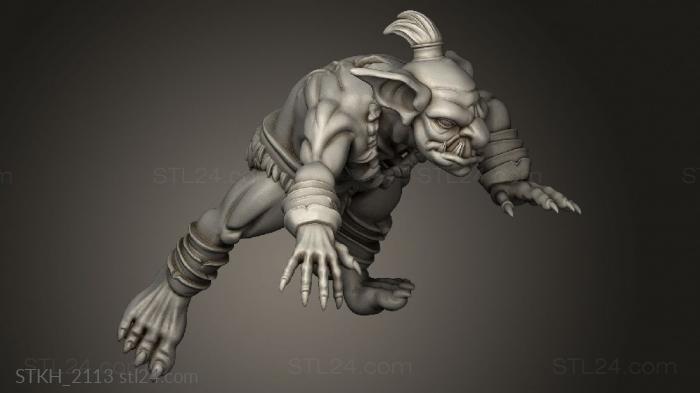 Figurines of people (Kingdom Thamara Ent WIP Goblins Goblin, STKH_2113) 3D models for cnc