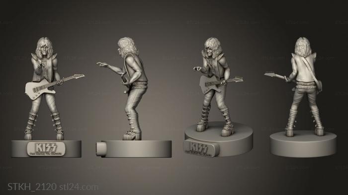 Figurines of people (Kiss Music Complet Paul stanley, STKH_2120) 3D models for cnc