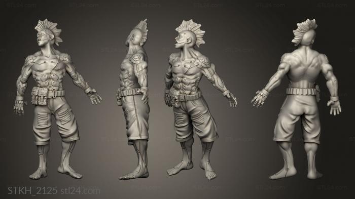 Figurines of people (Knopp Shock Victim, STKH_2125) 3D models for cnc