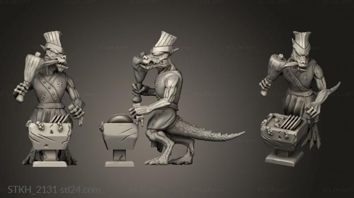Figurines of people (Kobolds Yao Long Temple  miners, STKH_2131) 3D models for cnc