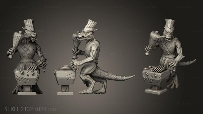 Figurines of people (Kobolds Yao Long Temple  miners, STKH_2132) 3D models for cnc