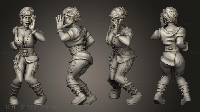 Figurines of people (Kraken Fantasy Stadium, STKH_2137) 3D models for cnc