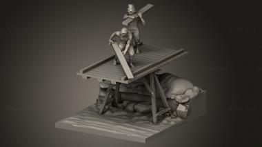 Figurines of people (NAPOLEON Bridge cutted, STKH_2141) 3D models for cnc