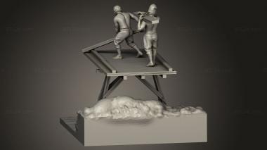 Figurines of people (NAPOLEON Bridge cutted, STKH_2141) 3D models for cnc