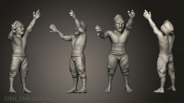 Figurines of people (NAPOLEON pontonnier, STKH_2149) 3D models for cnc