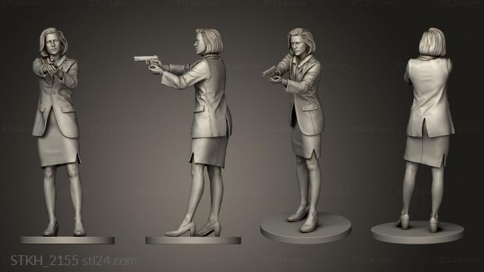 Статуэтки люди (Фигура Кутона Скалли, STKH_2155) 3D модель для ЧПУ станка