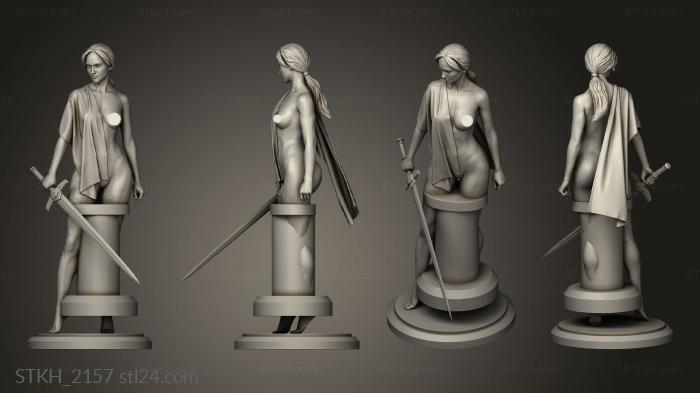 Figurines of people (Lady Cassandra nsfw, STKH_2157) 3D models for cnc