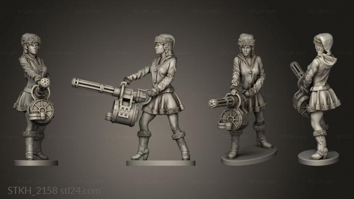 Figurines of people (Lady Santa Christmas Mag, STKH_2158) 3D models for cnc