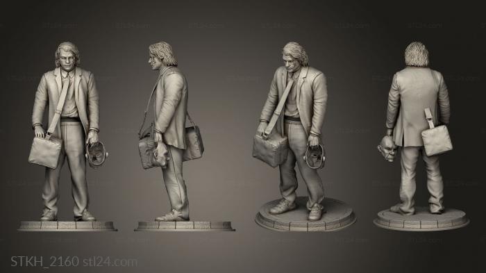 Figurines of people (Ledger Bank Robber Joker with mask, STKH_2160) 3D models for cnc