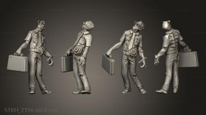 Figurines of people (Loyalty Modern Day Survivors bill zombie, STKH_2196) 3D models for cnc