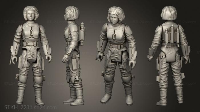 Figurines of people (Mando Figs DESERT OCTOPUS, STKH_2231) 3D models for cnc