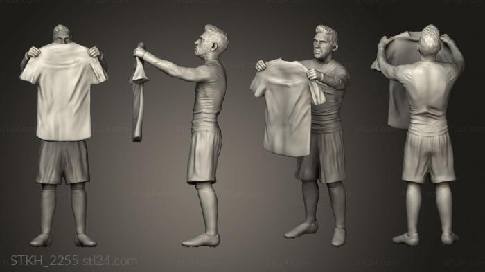 Figurines of people (Messi, STKH_2255) 3D models for cnc