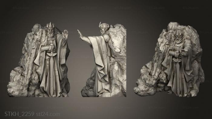 Figurines of people (Middle Earth Axe, STKH_2259) 3D models for cnc