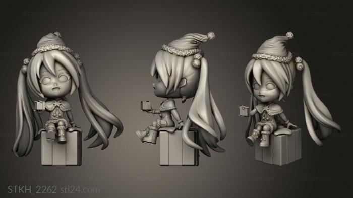 Figurines of people (Miku Christmas Alliance FIGURE ONE, STKH_2262) 3D models for cnc