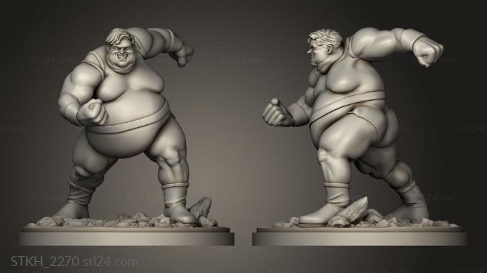 Figurines of people (Terrain Blob Jello Thicc JT, STKH_2270) 3D models for cnc