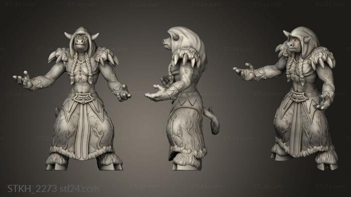Figurines of people (Minotaur Tribe Female casting, STKH_2273) 3D models for cnc