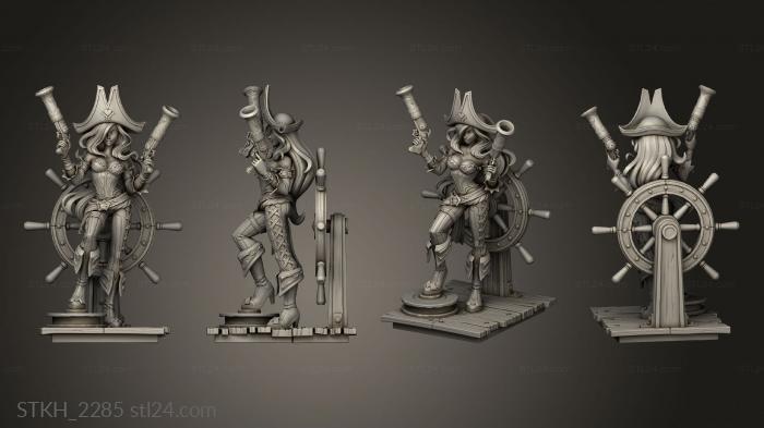 Figurines of people (Miss Fortune, STKH_2285) 3D models for cnc