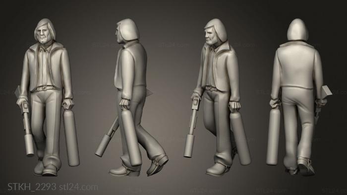 Figurines of people (Modern Day Survivor anthony, STKH_2293) 3D models for cnc