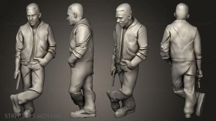 Figurines of people (Modern Day Survivor charlie, STKH_2295) 3D models for cnc