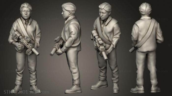 Figurines of people (Modern Day Survivor garry, STKH_2301) 3D models for cnc