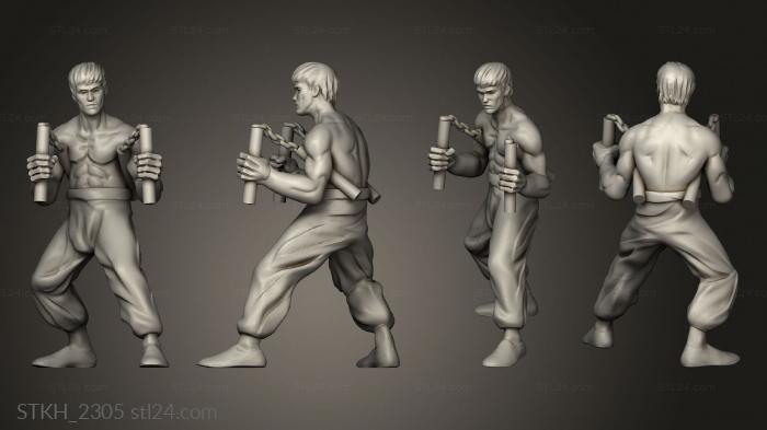 Figurines of people (Modern Day Survivor lee, STKH_2305) 3D models for cnc