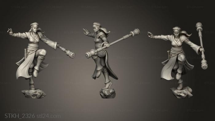 Figurines of people (Monk Set, STKH_2326) 3D models for cnc
