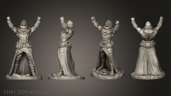 Figurines of people (Monster Miniatures Chained Prophet, STKH_2329) 3D models for cnc