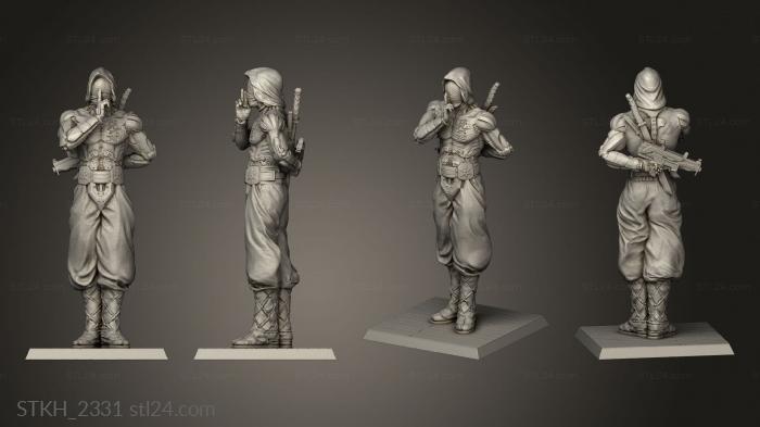 Figurines of people (Moscow Jackals Runner, STKH_2331) 3D models for cnc