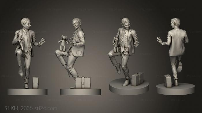 Figurines of people (mr bean, STKH_2335) 3D models for cnc