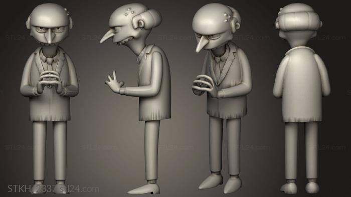 Figurines of people (Mr Burns, STKH_2337) 3D models for cnc