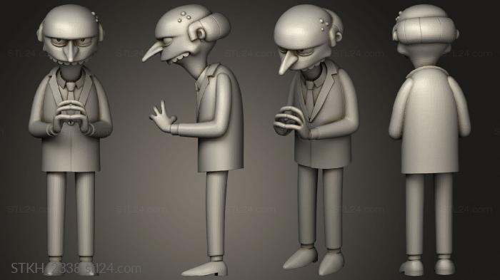 Figurines of people (Mr Burns, STKH_2338) 3D models for cnc