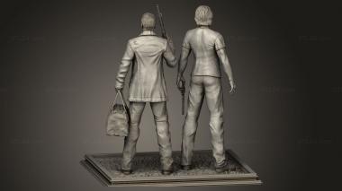 Figurines of people (natural Dean and Sam Diorama Statue, STKH_2359) 3D models for cnc