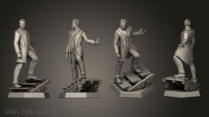 Figurines of people (Neon Warrior Ras Dark, STKH_2376) 3D models for cnc