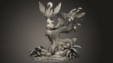 Figurines of people (Nom Nom Figures Leafeon Evee, STKH_2389) 3D models for cnc