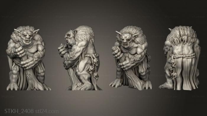 Figurines of people (Omnioji Fat Hairy Troll SF, STKH_2408) 3D models for cnc